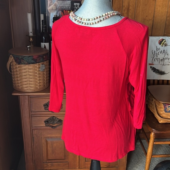 Fun red top! - Picture 3 of 4
